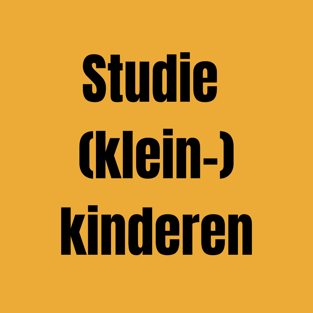 Geldplan: Studie (klein-) kinderen