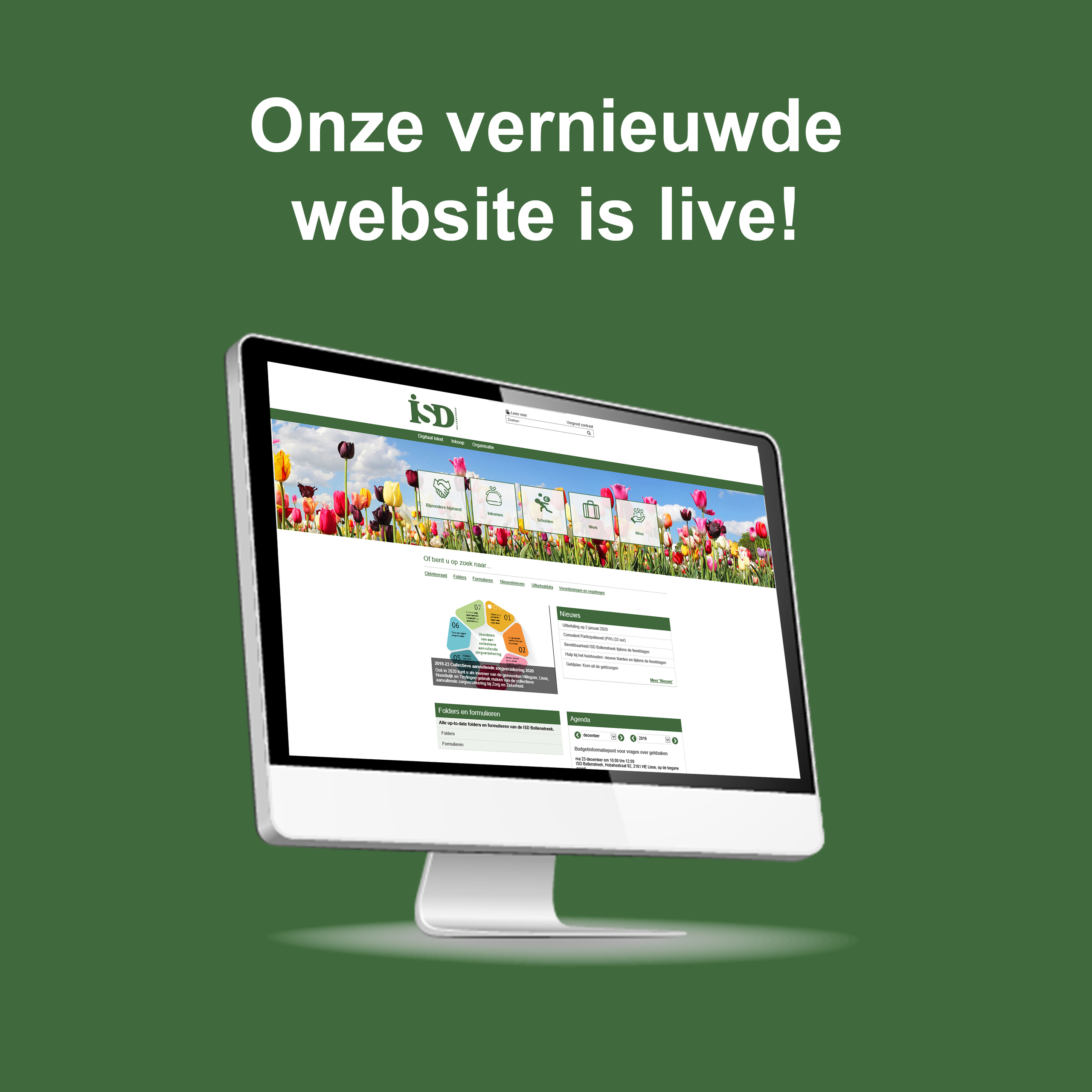 Voorbeeld vernieuwde website