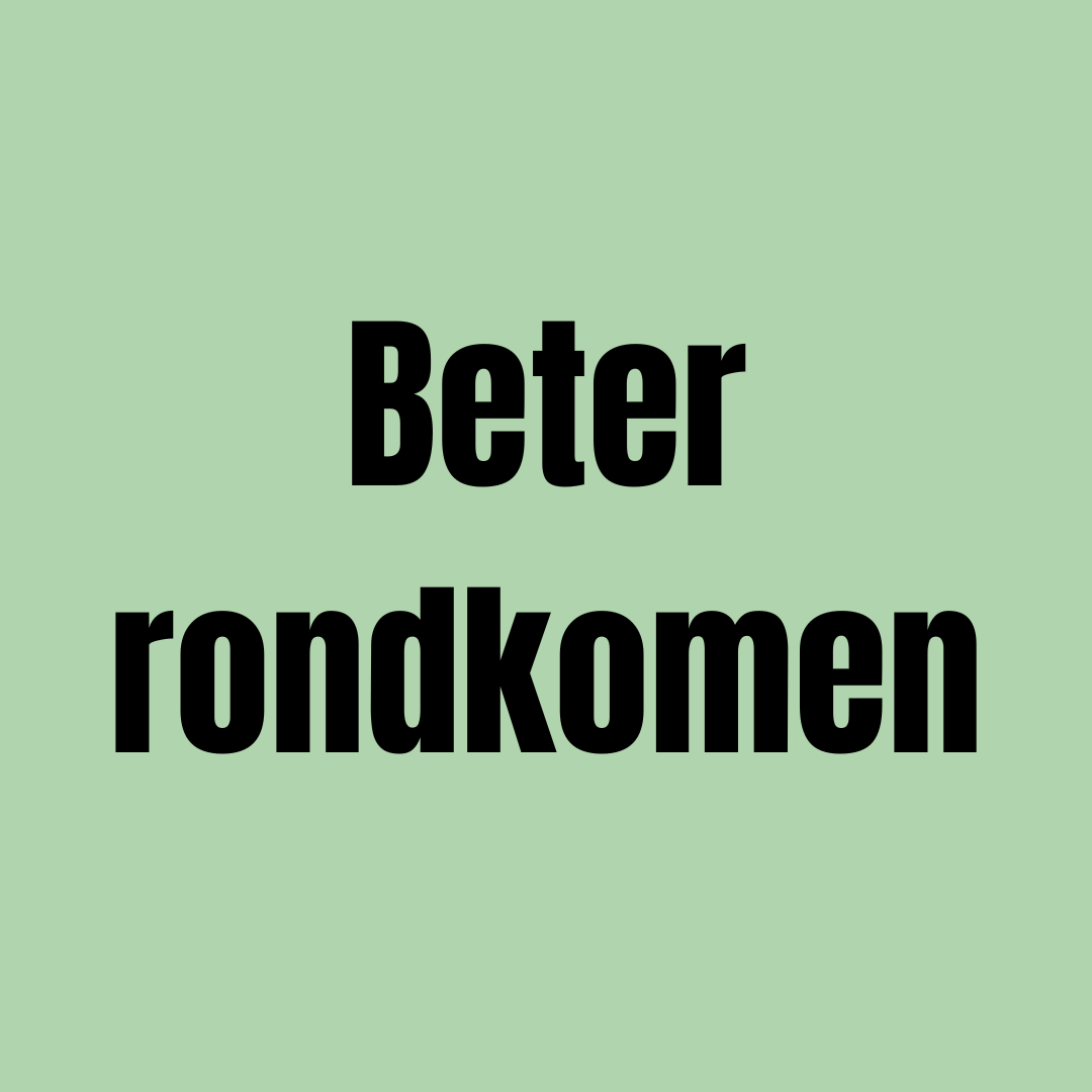 Geldplan: Beter rondkomen